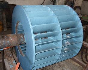 Skyddsbehandlad vakuumpumpimpeller